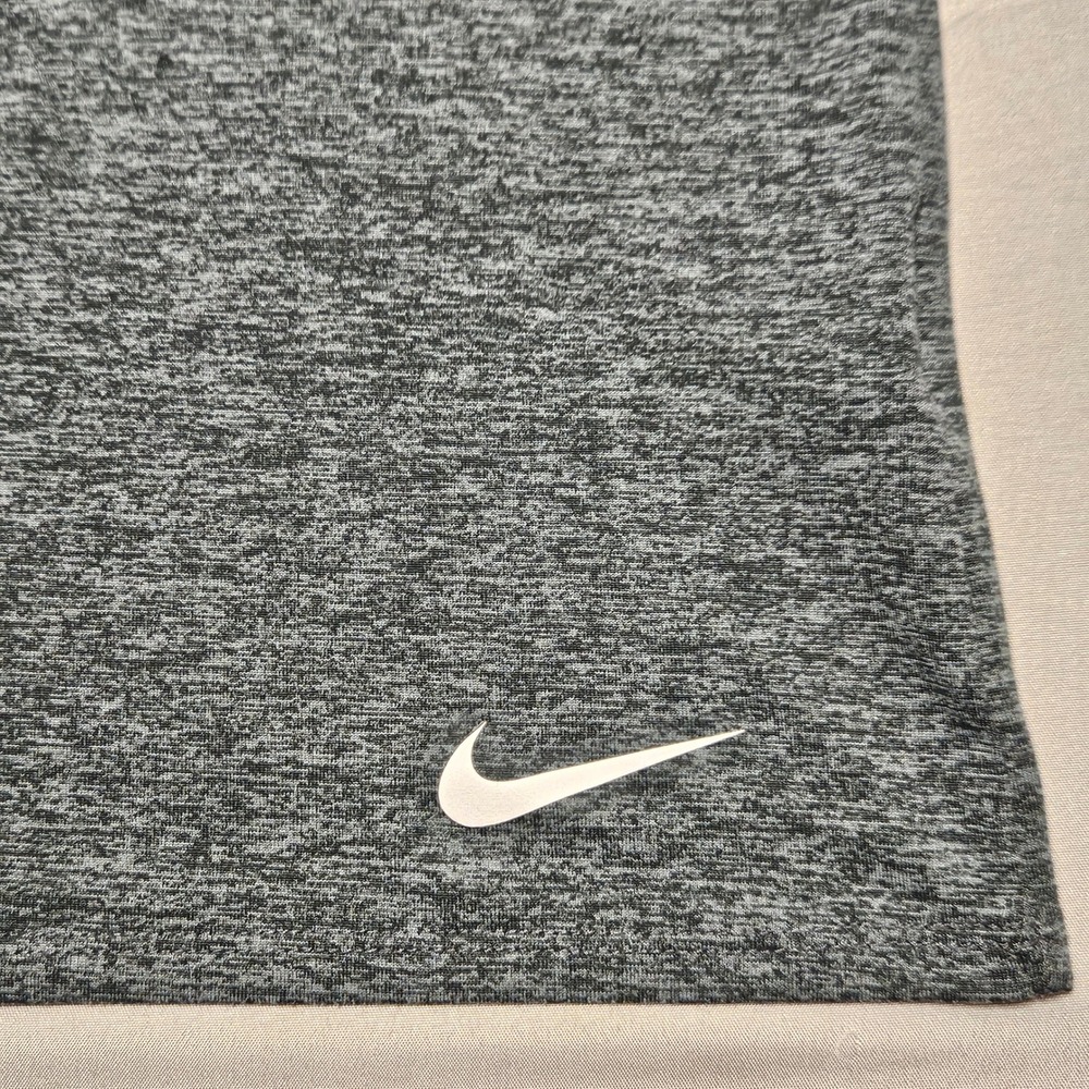 Nike Dri-FIT T-Shirt Womens XS Grey Heathered Scoop Neck Athletic Workout Top - Picture 4 of 8